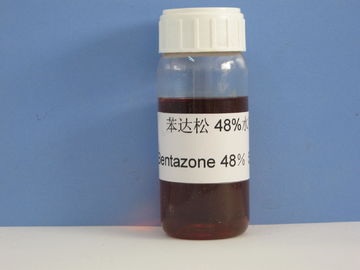 Bentazone H 480g / L SL, วัชพืชควบคุมวัชพืชกำจัดวัชพืช, ของเหลวสีเหลืองเป็นสีน้ำตาล